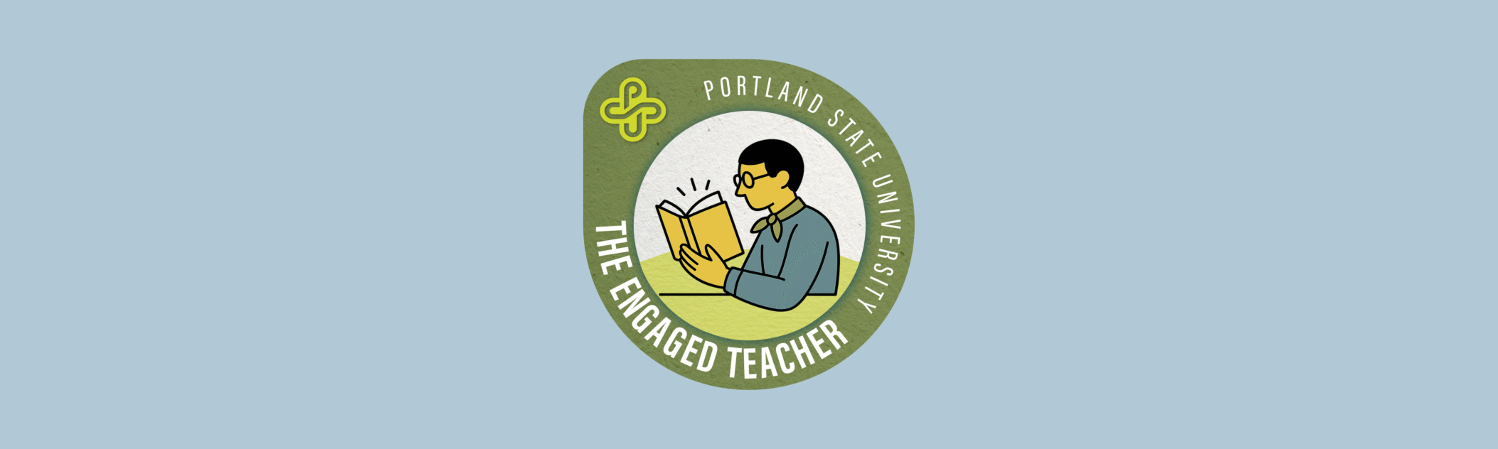 A circular digital badge for the 